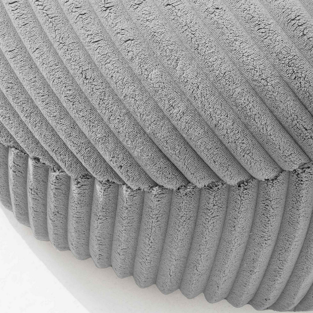 SITZSACK COSMO II aus Kordstoff , Hellgrau - Hellgrau, Textil (85/80/85cm) - KONSIMO®