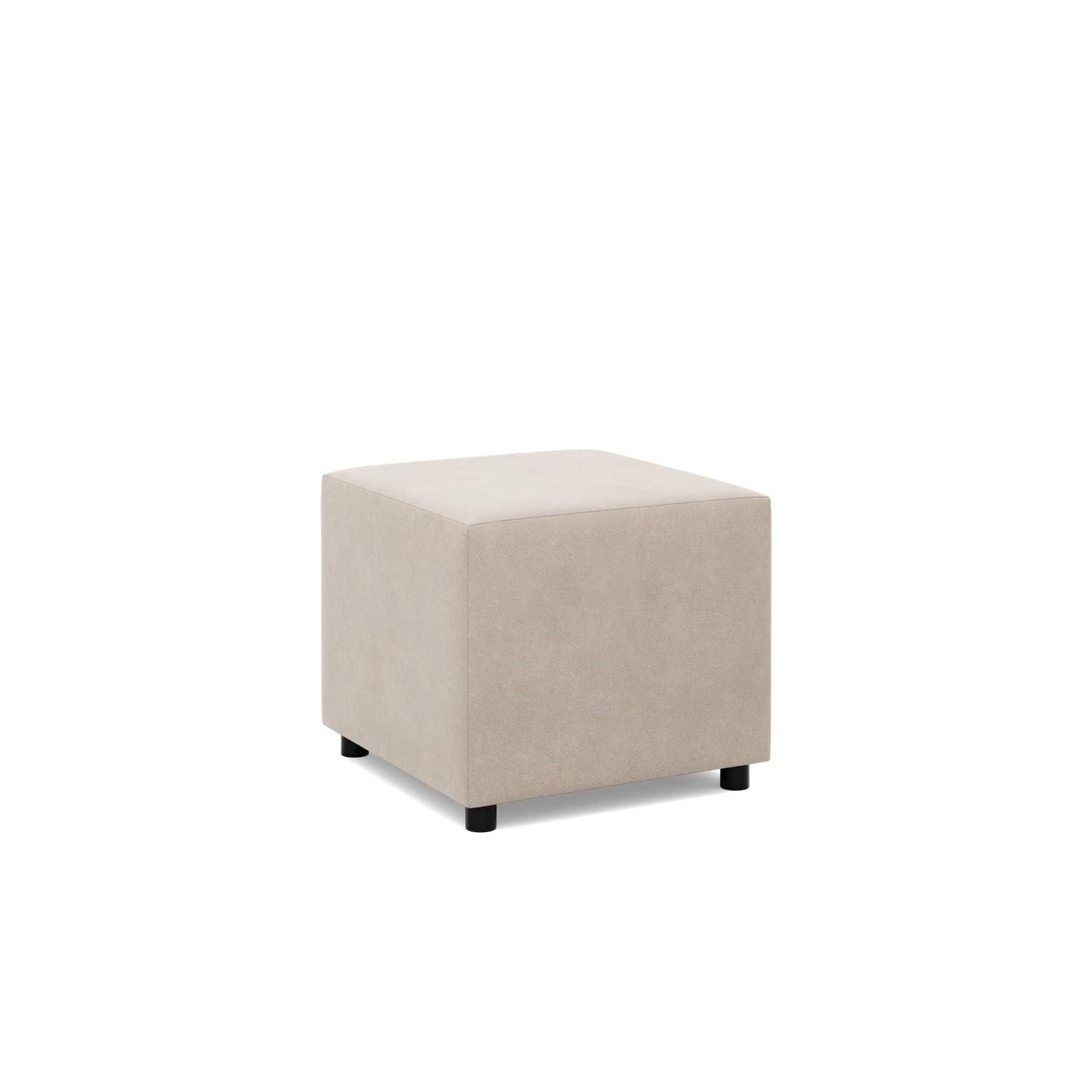 SITZPOUF 50 X 50 NEO, Beige - Beige, Textil (51/40/51cm)