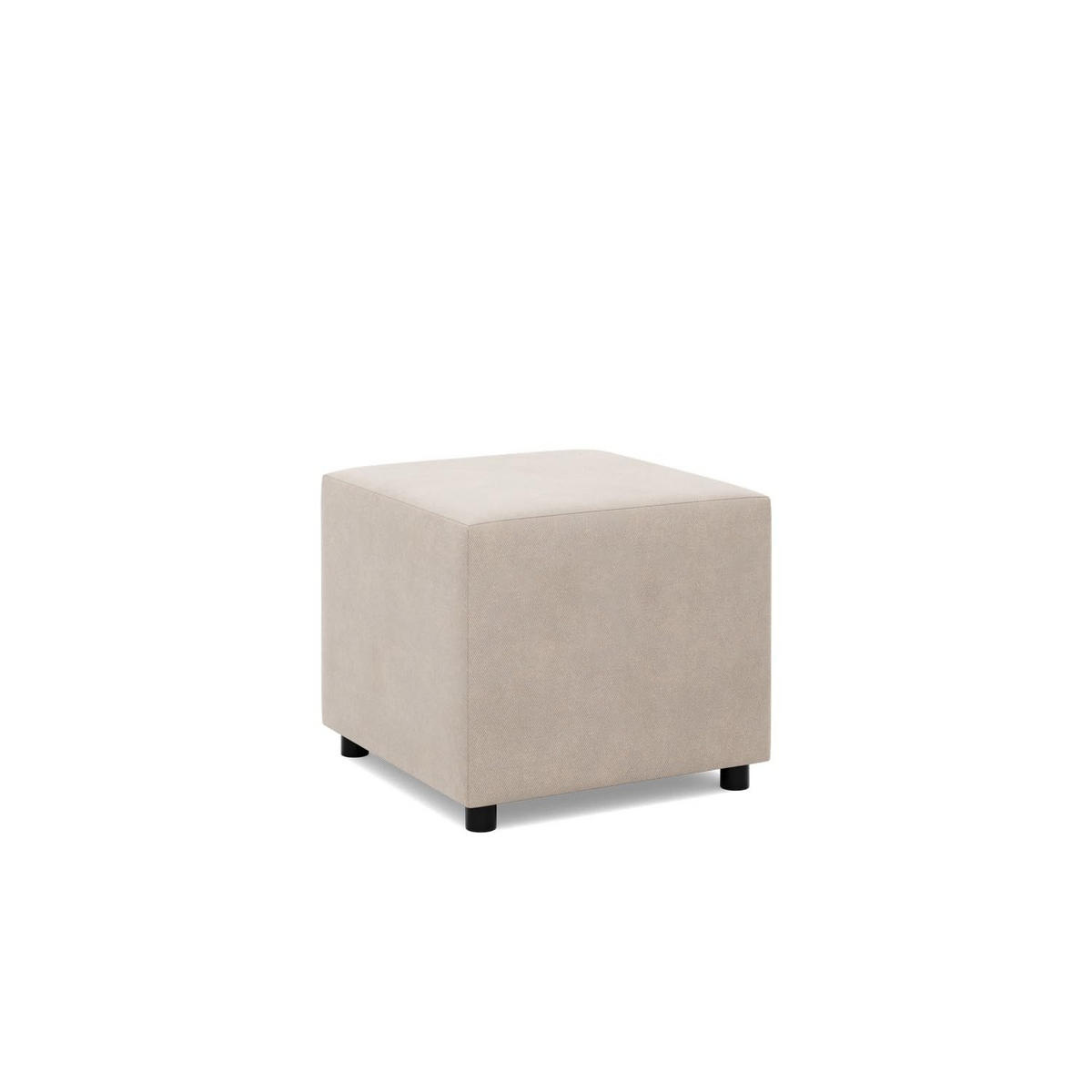SITZPOUF 50 X 50 NEO, Beige - Beige, Textil (51/40/51cm)