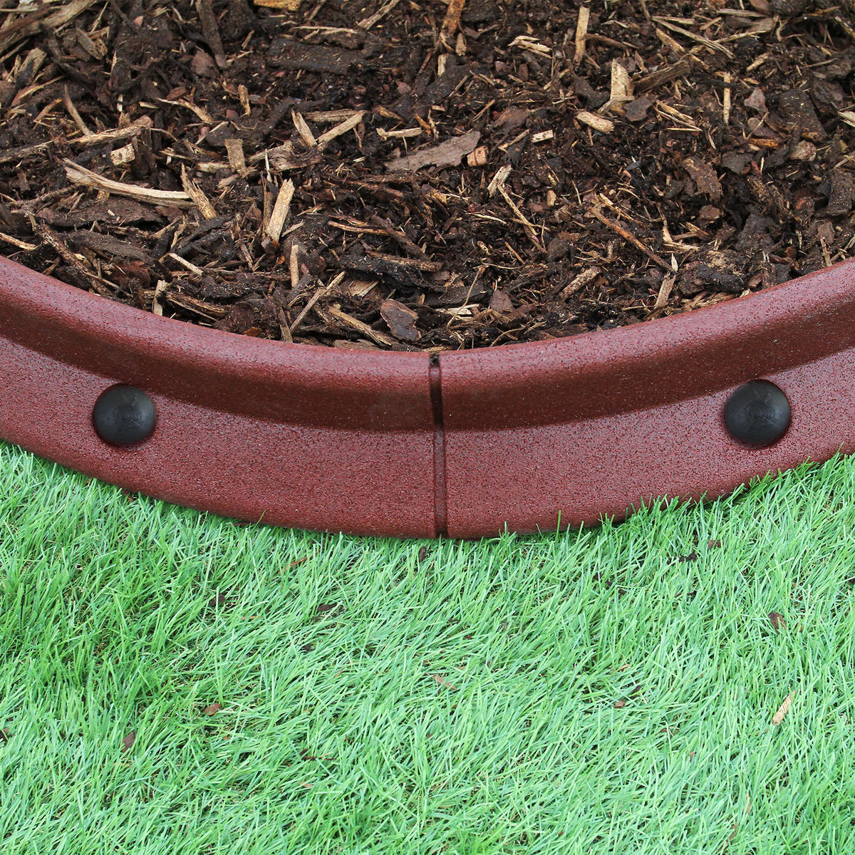 RASENKANTE Beeteinfassung Terracotta 8 Stück - Terra cotta, Naturmaterialien (120/1/8cm) - Monstershop