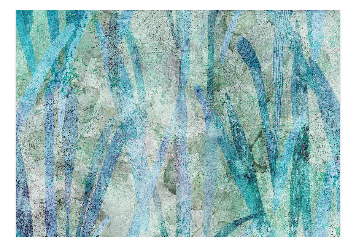 SELBSTKLEBENDE FOTOTAPETE 245/175 cm - Blau/Grau, Kunststoff/Textil (245/1cm) - KUNSTLOFT
