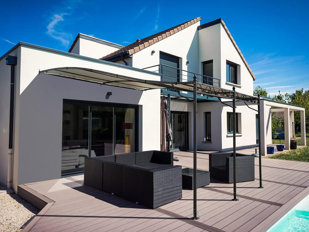 PERGOLA - MARKISE beige - Beige, Metall (300/250/396cm) - Habitat Garten