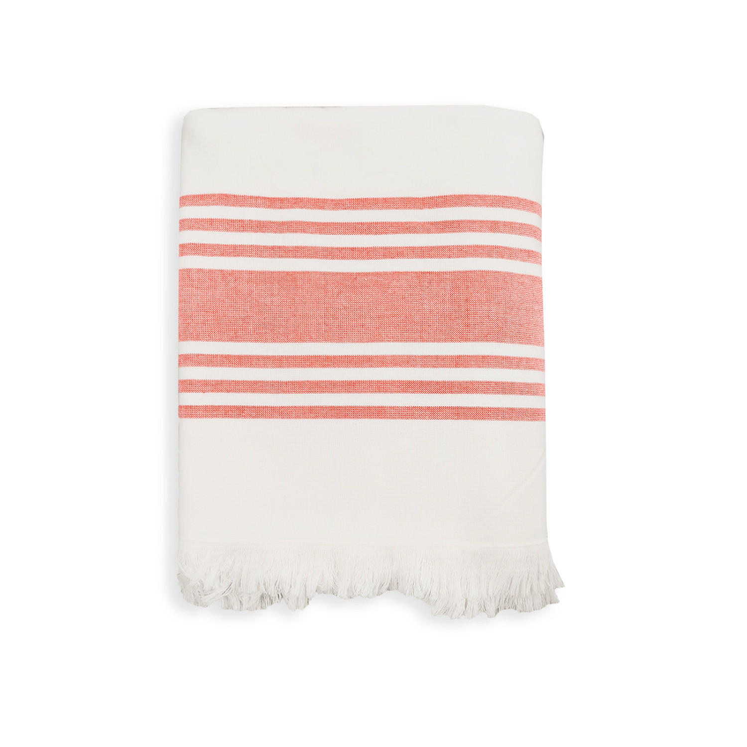 HAMAMTUCH mit Frotteefutter Karabuk Mandarine 90x160 400g/m² - Orange, Textil (90/160cm) - LE COMPTOIR DE LA PLAGE