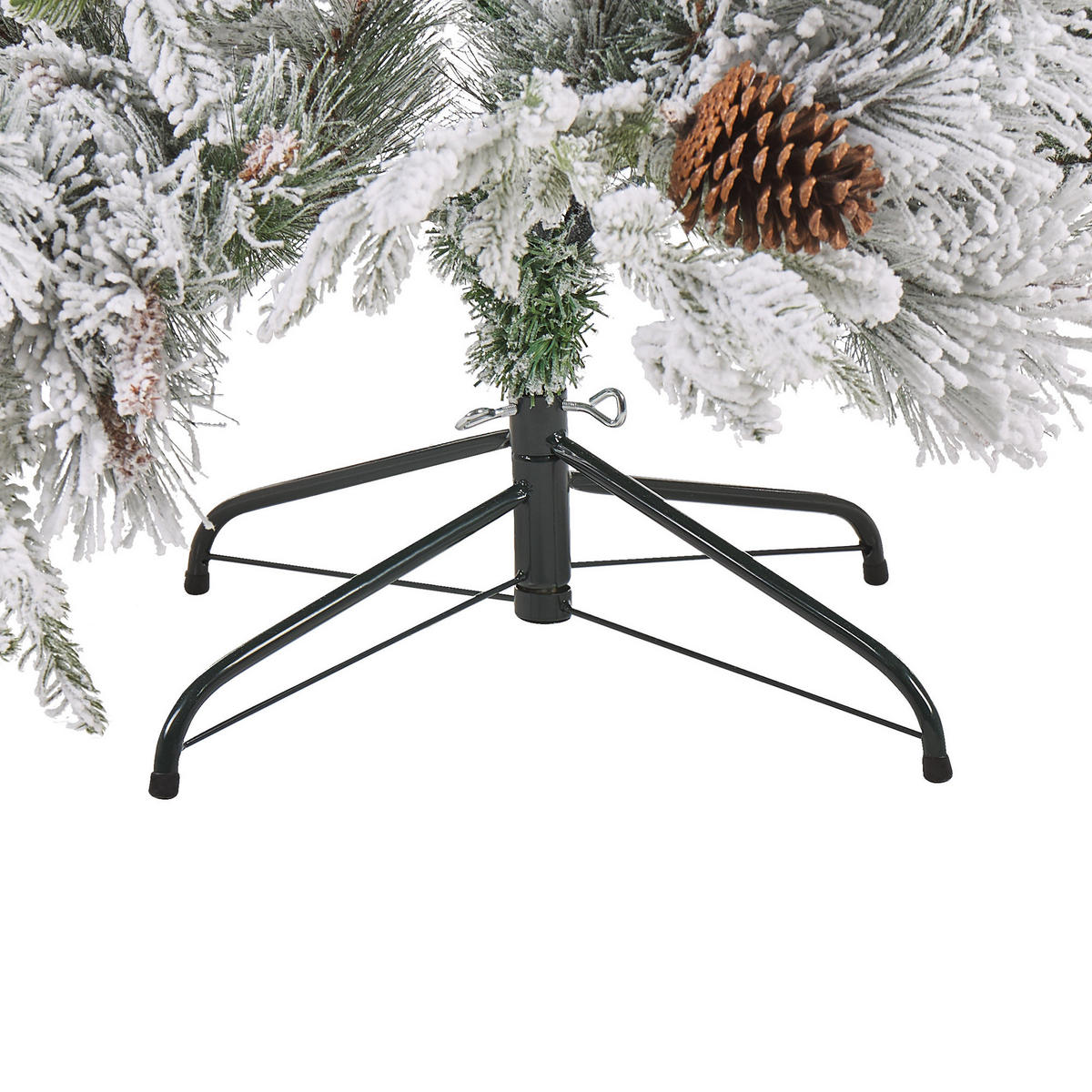 WEIHNACHTSBAUM 180 cm Weiß Masala - Weiß, Kunststoff (180cm) - Beliani