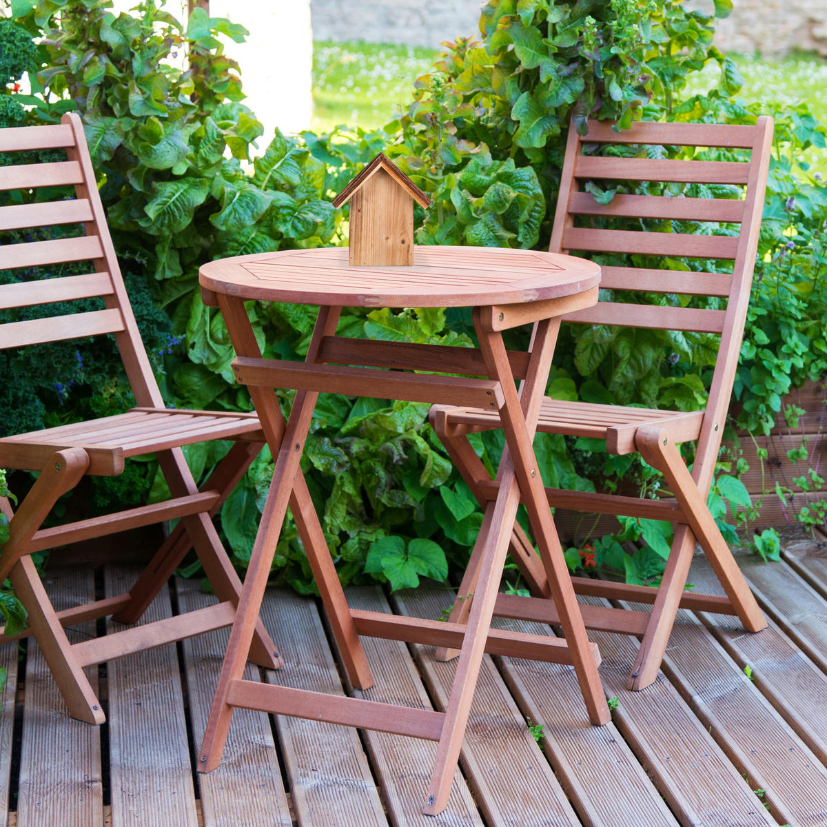 MARIENKÄFERHAUS - Hellbraun, Holz (19/23/12.5cm) - Relaxdays