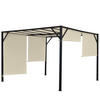 PERGOLA BEJA Cremeweiß - Weiß, Metall (305/212/405cm) - MCW