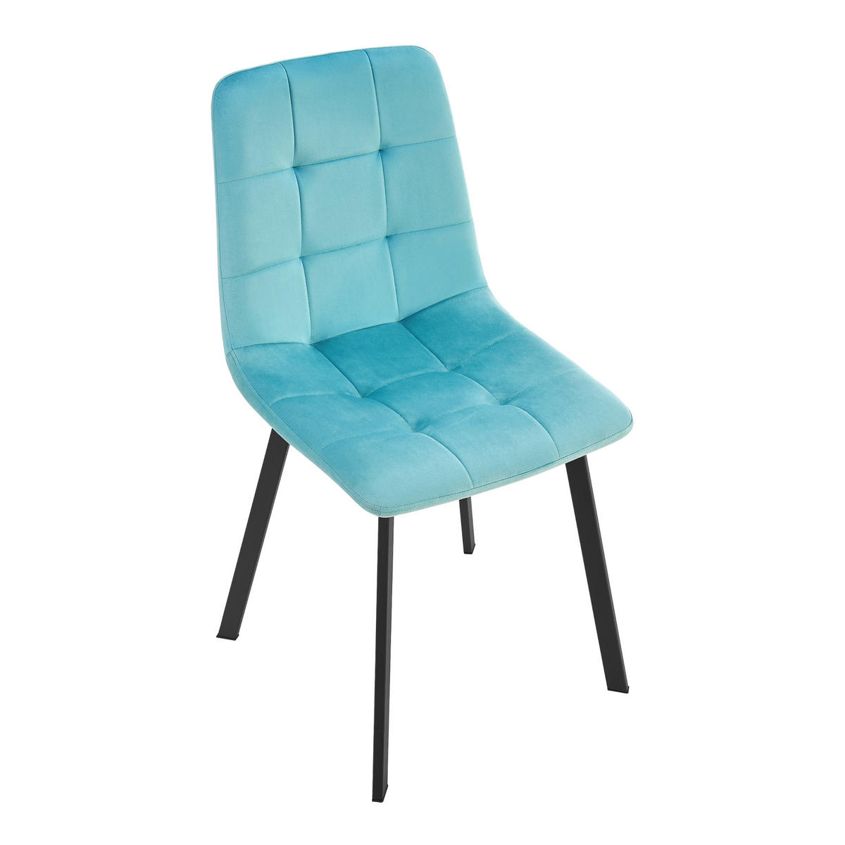 ESSZIMMERSTUHL Lexnitz im 2er-Set - Hellblau, Metall (44/89/52cm) - [en.casa]