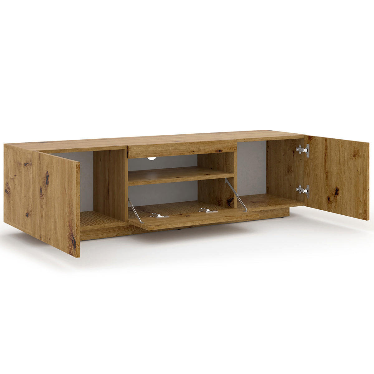 TV OMARICA Aurus Les - rjava, leseni material (150/36/37cm) - Petits-meubles