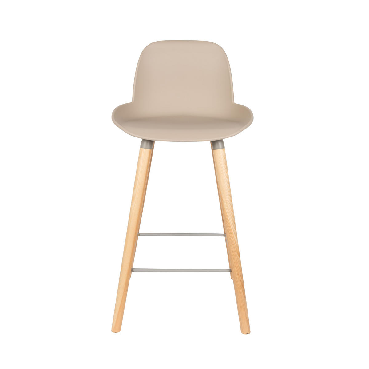 BARHOCKER Albert Kuip Rückenlehne 65 cm Taupe/ Beige - 2 er Set - Taupe, Kunststoff (45/89/47.5cm) - Zuiver