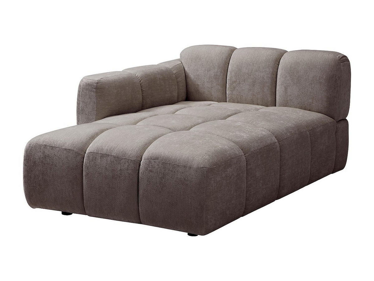 RECAMIERE ohne Schlaffunktion - 1 Person - stoff - taupe Carlivi - Taupe, Textil (120/73/170cm) - Vente-Unique