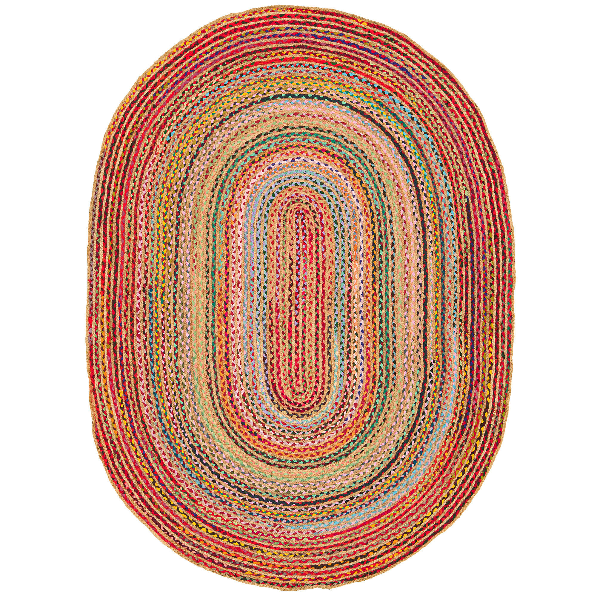 NATURFASER TEPPICH JUTE SALSA MODERN - Multicolor, Textil (200/300cm) - Pergamon