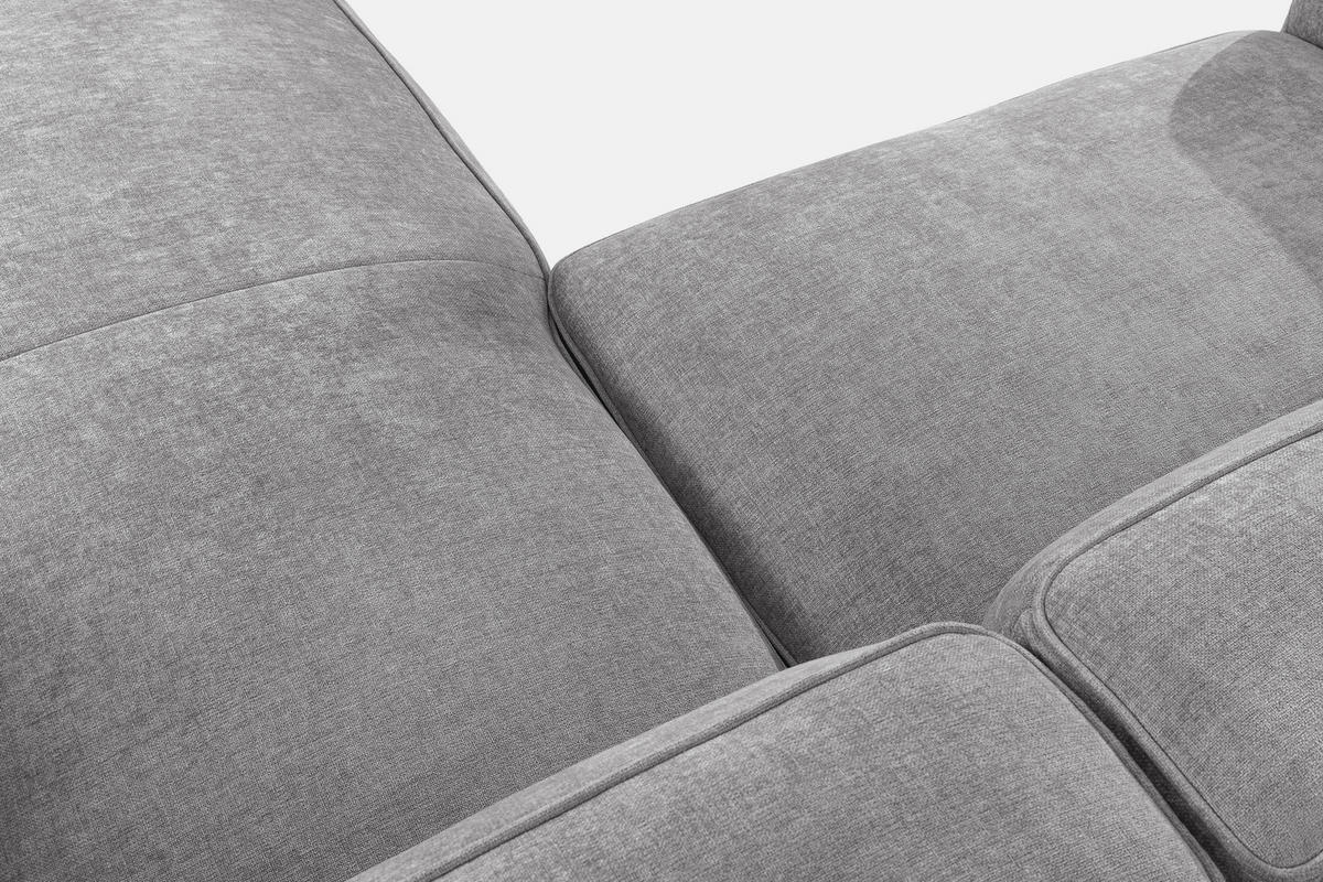 ECKSOFA RECHTS FUBBO, Hellgrau - Hellgrau, Holz/Holzwerkstoff (225/176cm) - KONSIMO®