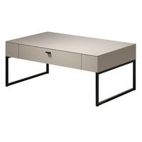 COUCHTISCH Kaschmir 110 cm, Wohnzimmertisch mit Schublade mit Soft-Close - Kaschmir, Holzwerkstoff/Metall (68/110/45cm) - Top.Furn
