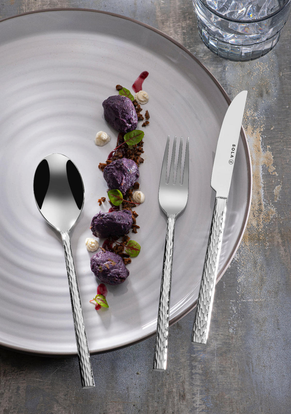 BESTECKSET Lausanne - 18/10 Edelstahl - 24-teilig / 6 Personen - Silberfarben, Metall - Sola