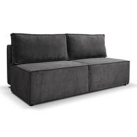 SCHLAFSOFA Mit Bettzeugfach COMPI Dunkelgrau - Dunkelgrau, Holz/Textil (192/92/98cm) - Kaiser Möbel