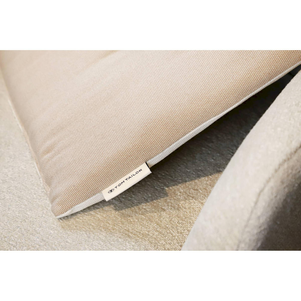 SITZKISSEN DOVE CHAIRPAD - Beige, Textil (40/40/2cm) - Tom Tailor
