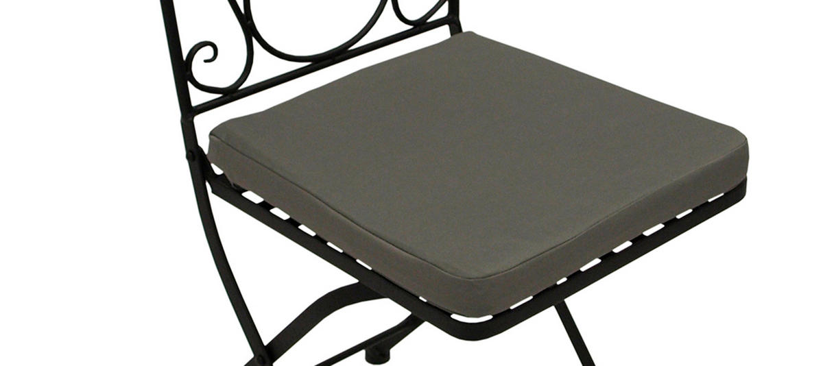 KLAPPSTUHL 2ER-SET Carlisle - schwarz pulverbeschichtetes Eisen - Grau, Metall (40/96/47cm) - TPFGarden
