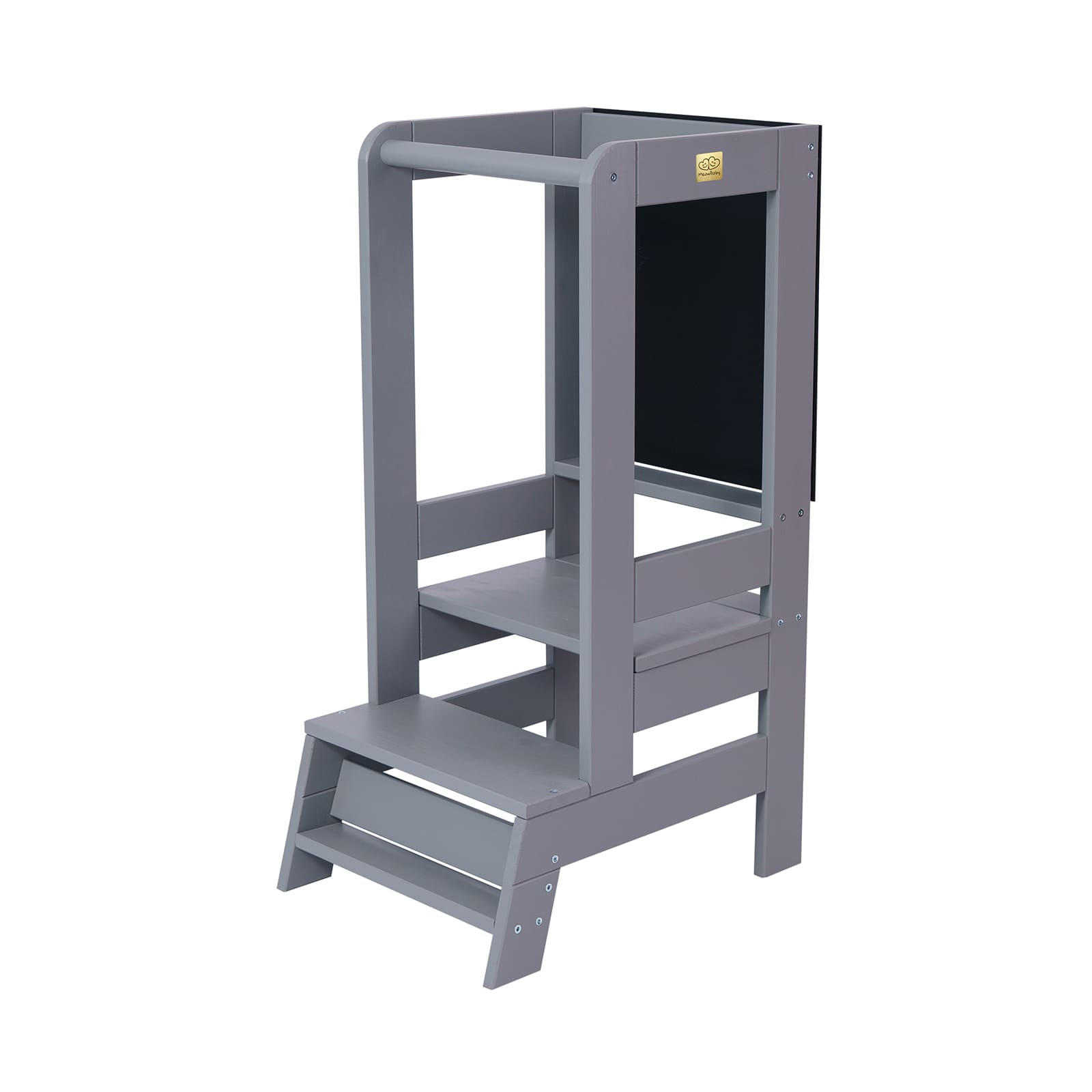 MeowBaby Lernturm Grau 39x90x90 cm