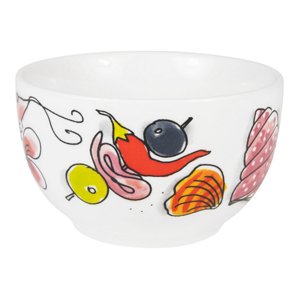 SCHALE Sommerabend in Bunt - 8cm - Multicolor, Keramik (8.7/5.5/8.7cm) - Blond Amsterdam
