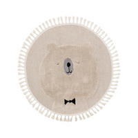 DETSKÝ koberček Momo Krémová ø 120 cm - krémová, textil/prírodné materiály (120/120cm) - Lytte