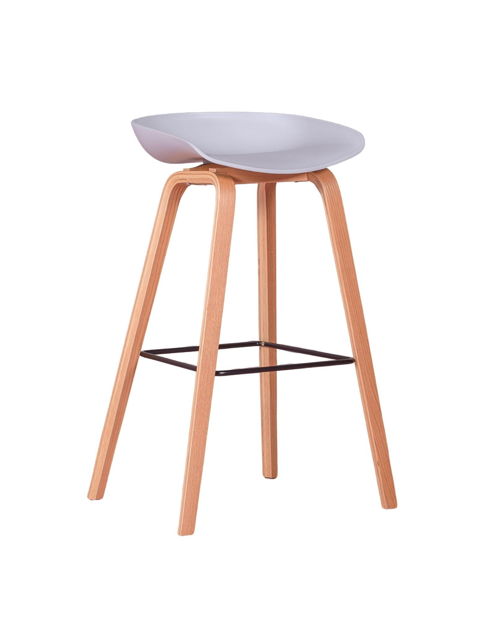 HOCKER Kunststoff Hellgrau - Hellgrau, Kunststoff (54/83/45cm) - Nest Dream