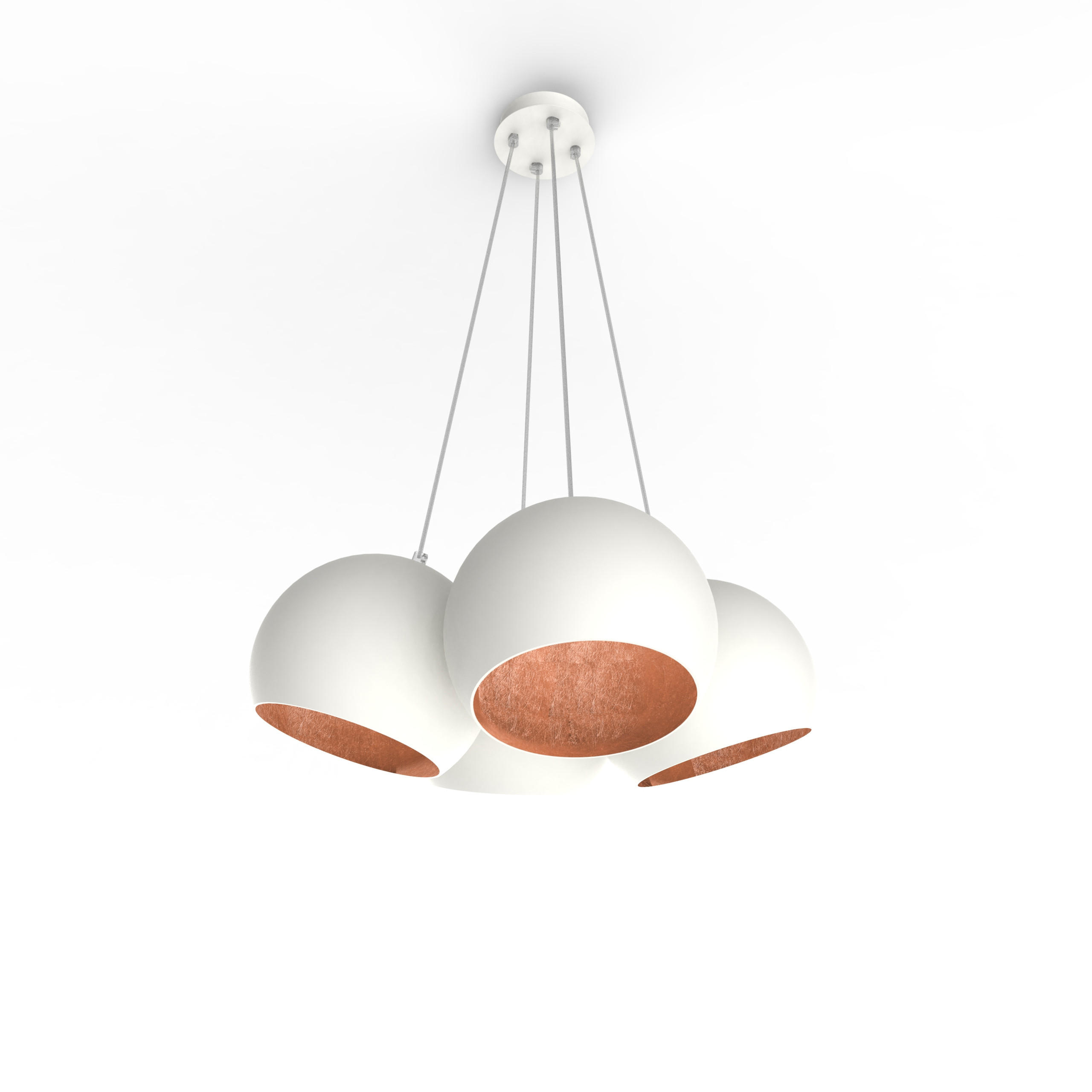 HÄNGELEUCHTE - Kupferfarben, Metall (25/25/20cm) - Lumicom