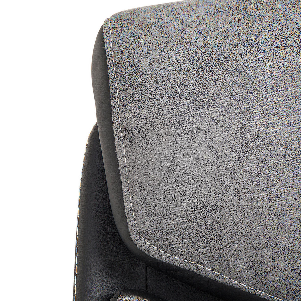 BÜROSTUHL Polyester Grau Formula - Grau, Kunststoff/Textil (63/115/72cm) - Beliani