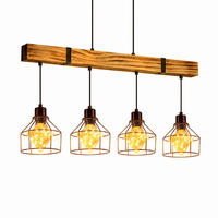 PENDELLEUCHTE Sylthar 80/15/170 cm - Schwarz/Braun, Holz/Metall (80/15/170cm) - ZMH