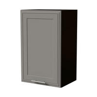 HÄNGESCHRANK Salo W2/45 Schwarz / Dust Grey Matt 45 / 32,5 / 72cm - Schwarz/Grau, Holz/Holzwerkstoff (45/72/32.5cm) - Feldmann-Wohnen