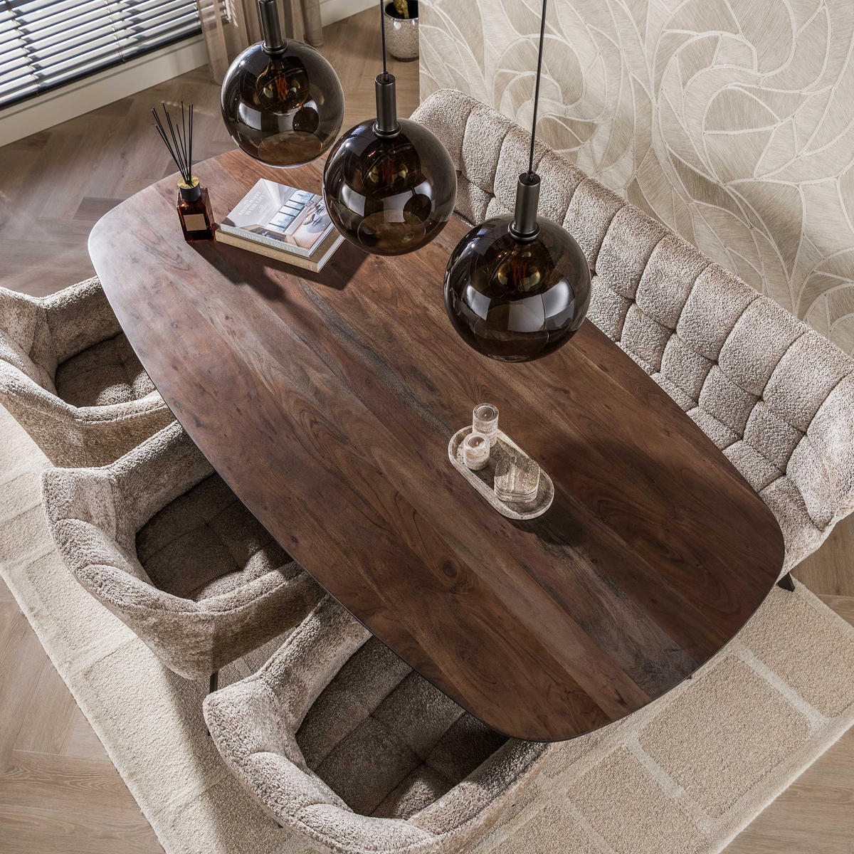 ESSZIMMERTISCH Solid Braun 105/215/77 cm - Braun, Holz (105/215/77cm) - Hoyz Collection