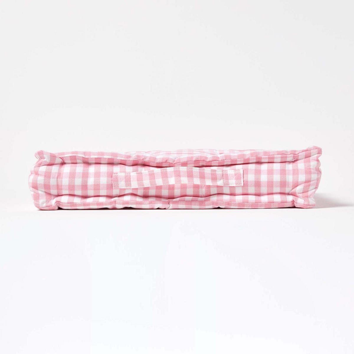 SITZKISSEN rosa kariert 40/40/8 cm – Bodenkissen Vichy-Karo - Rosa, Textil (40/40/8cm) - Homescapes