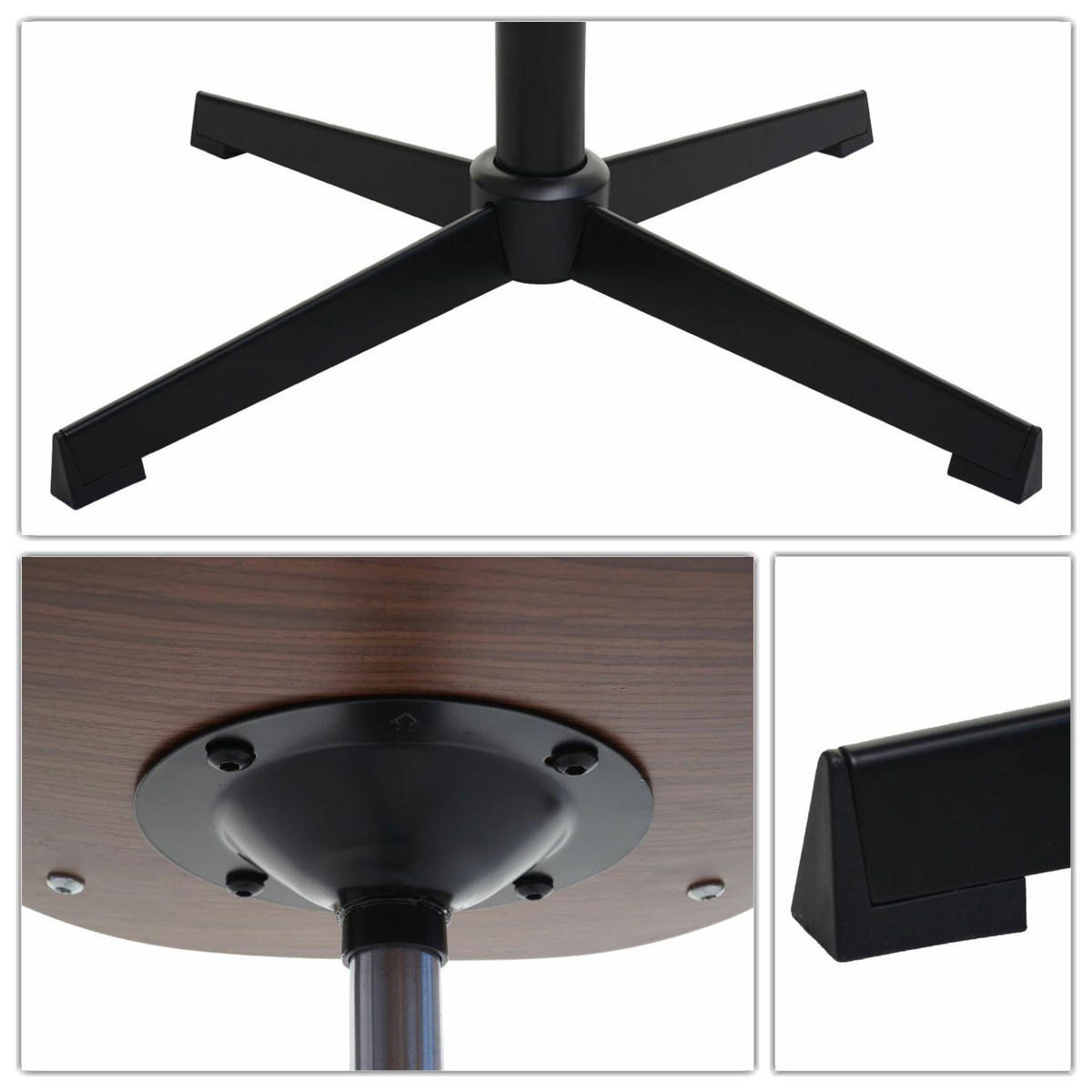 DREHSTUHL HxBxT 83x64x64cm Sitzhöhe 45cm höhenverstellbar Drehmechanismus Bugholz Walnuss-Optik Stoff Dunkelgrau - Dunkelgrau, Holz (64/83/64cm) - PROREGAL