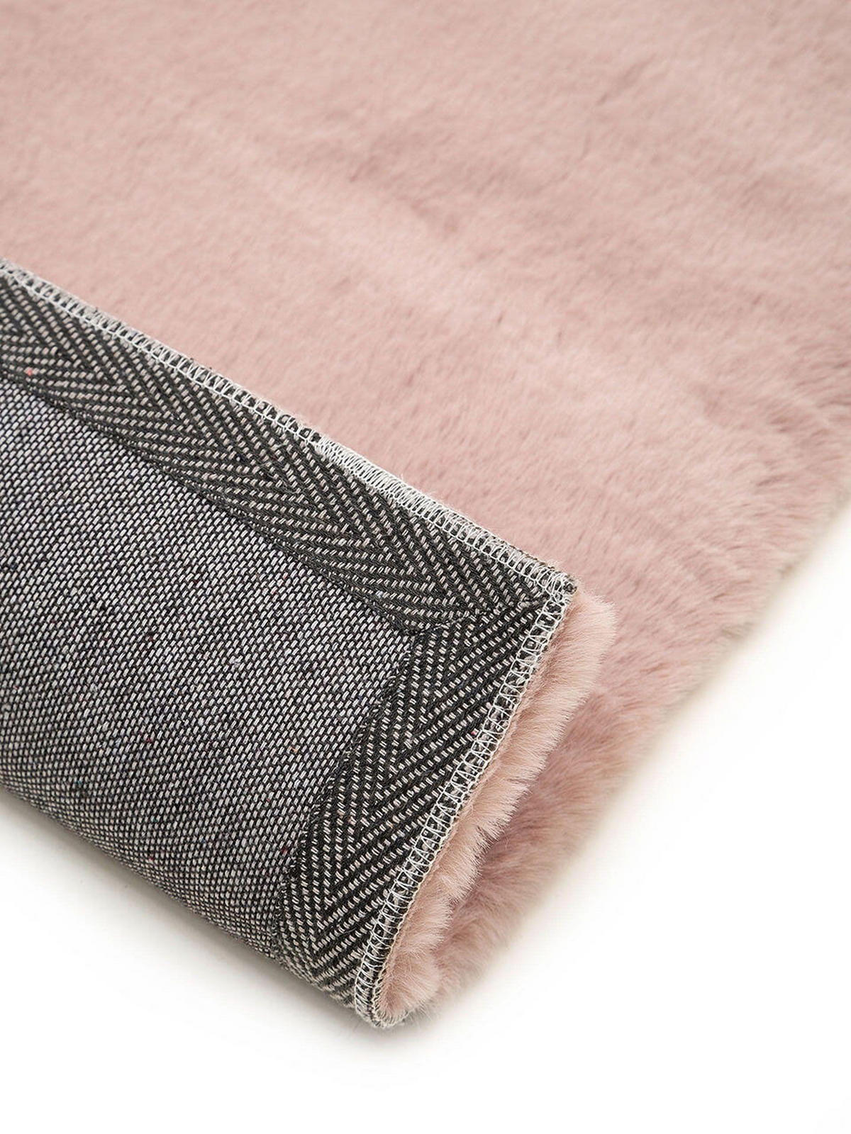 KUNSTFELL-TEPPICH Dave Rosa 120x170 cm - Rosa, Textil (120/1cm) - KUNSTLOFT