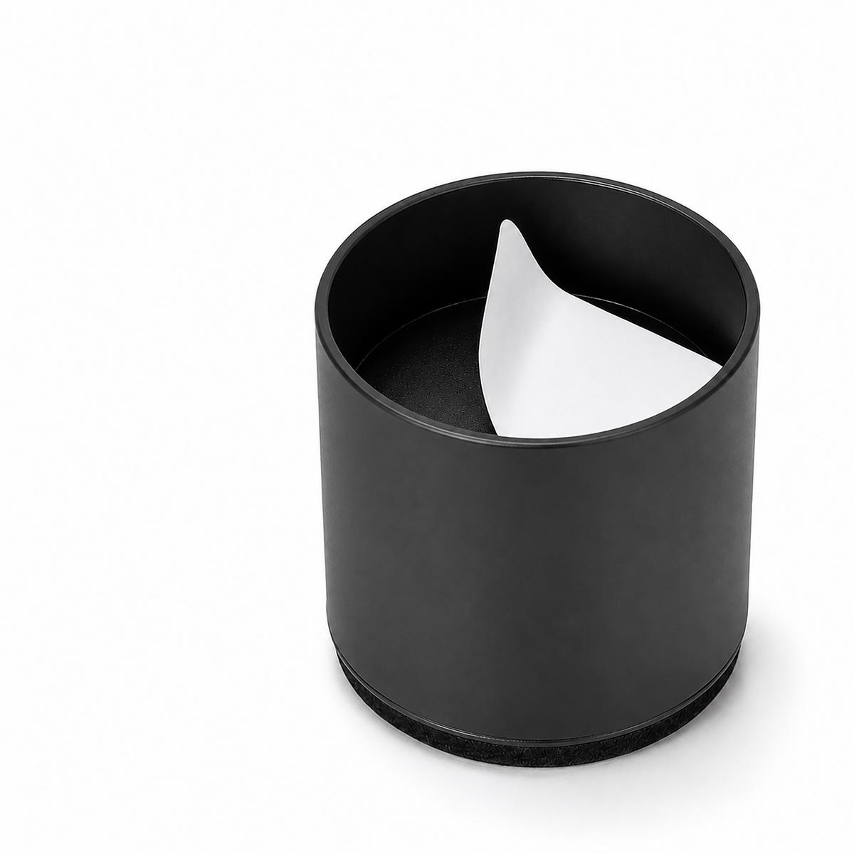 ÎNĂLȚĂTOR negru autoadeziv set-4 - negru, material textil/metal (6/4.6/6cm) - Relaxdays