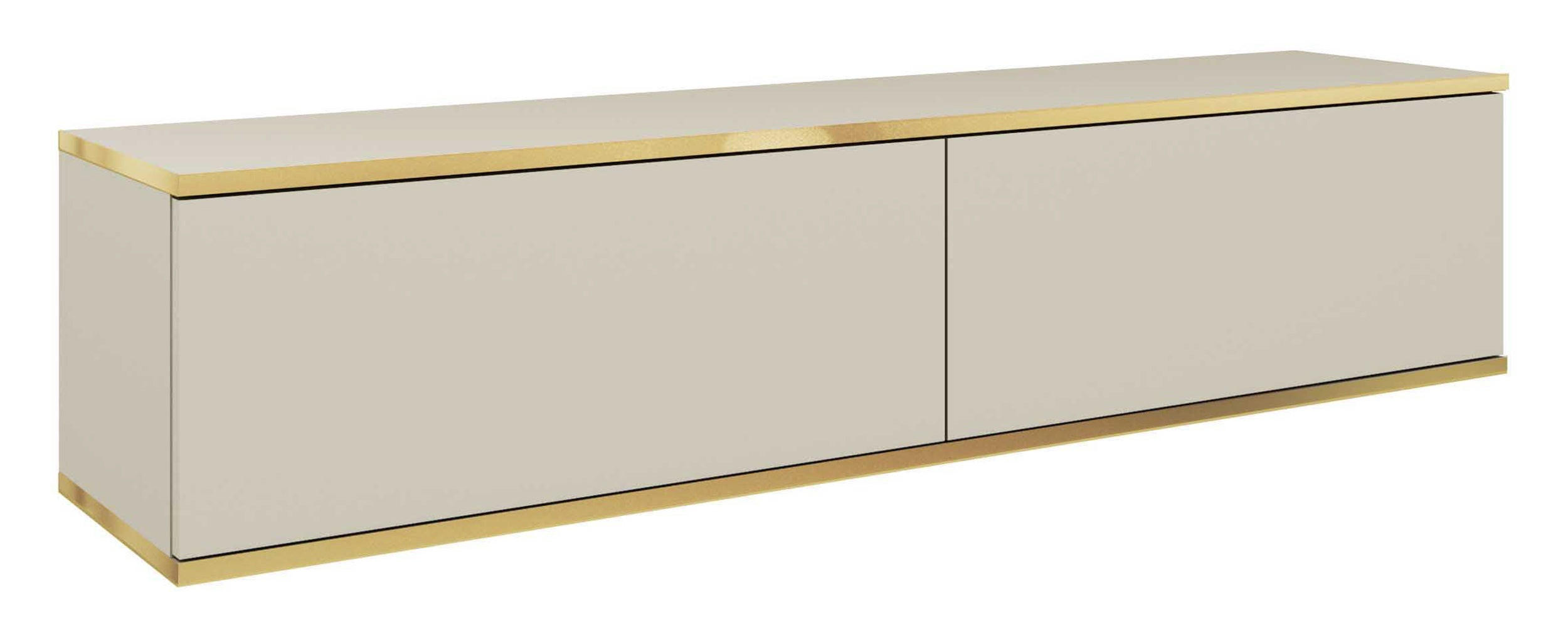Selsey Tv-Hängeboard Beige 135x30x32 cm