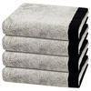 HANDTUCH Lifestyle Splash 4er-Set - Grau, Textil (50/100cm) - Cawö