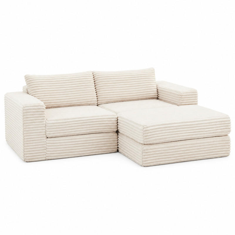 Meubliv Sofa-Bett Beige 194x169.5 cm