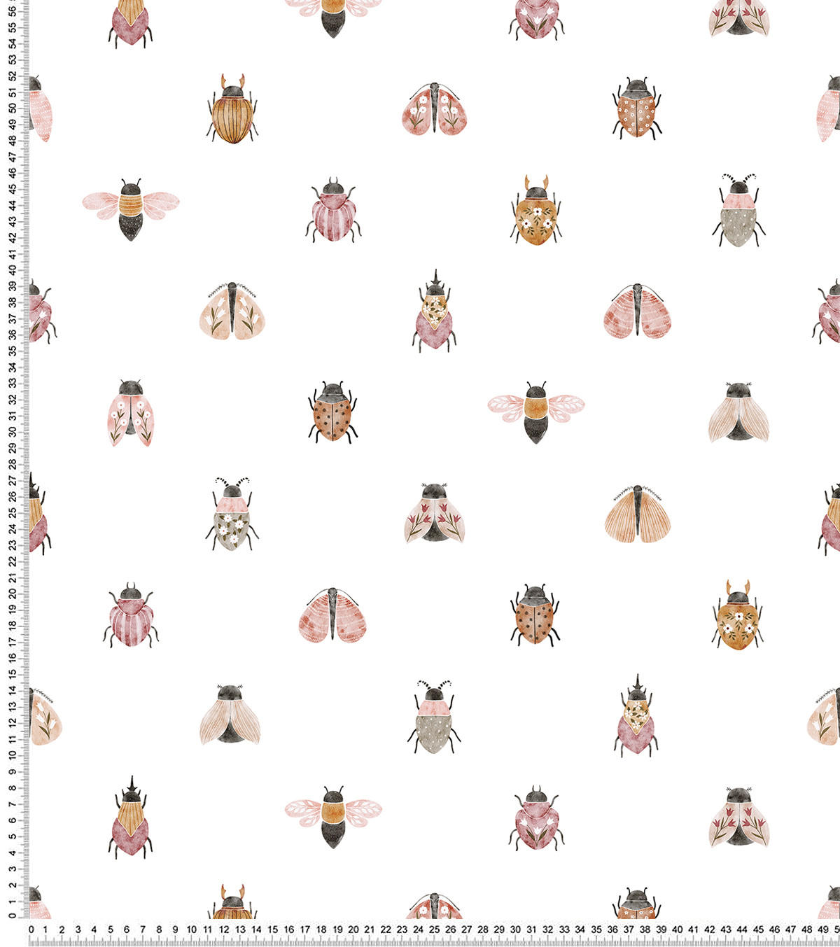 VLIESTAPETE Coccinella 50 cm x 10 m rosa - Pink/Weiß, Papier (50/1000cm) - Lilipinso