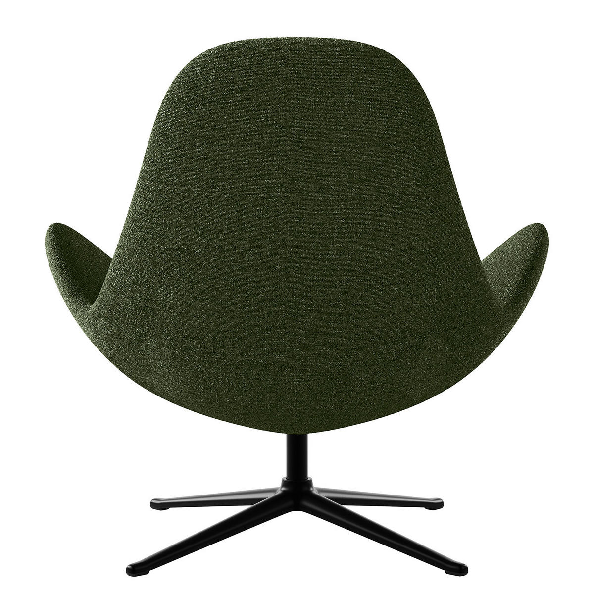 SESSEL - Schwarz/Grün, Textil/Metall (87/90/82cm) - home24