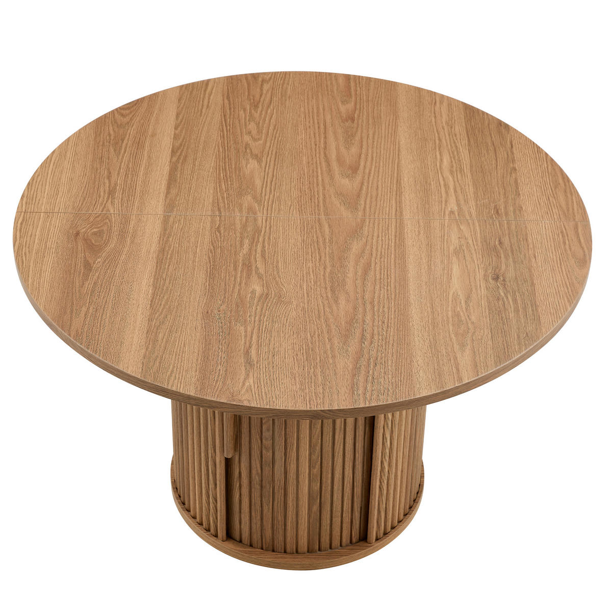 ESSTISCH Ø120 cm mit Doppellager DE-39995 Walnuss - Walnussfarben, Holzwerkstoff (120/120/75.5cm) - ComfortXL