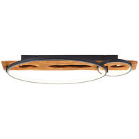 LED DECKENLEUCHTE Pirus Schwarz/Holz 30,5/70/8,5 cm - Multicolor, Holz (30.5/70/8.5cm) - Brilliant