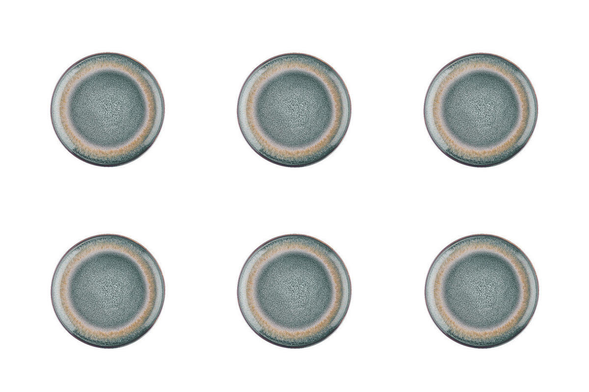 TELLER Genesis Ø16,5cm - 6er-Set - Erde - Grau, Keramik (16.5cm) - Björn