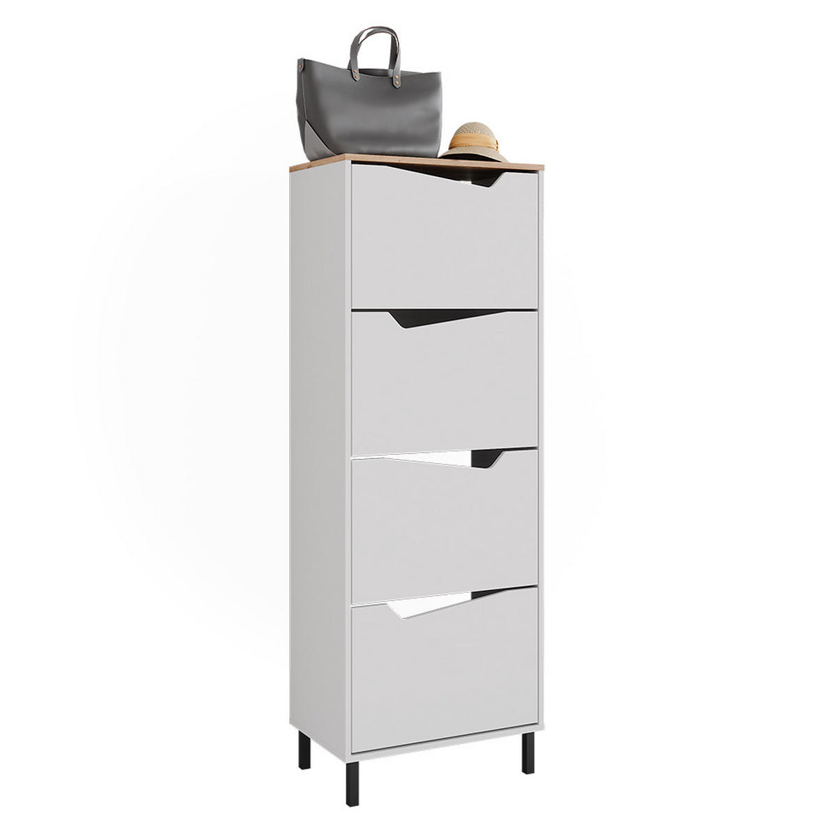 BOTNÍK NA BOTY Marelle Bílá/Artisan - bílá, kompozitní dřevo (60/167.4/38cm) - Vicco