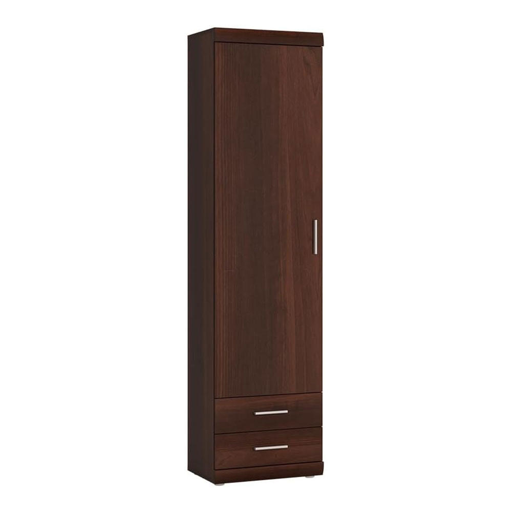STAURAUMSCHRANK Imperial Nussbaum Imperial 50 / 37,5 / 195 cm - Nussbaumfarben/Braun, Holz/Holzwerkstoff (50/195/37cm) - Feldmann-Wohnen