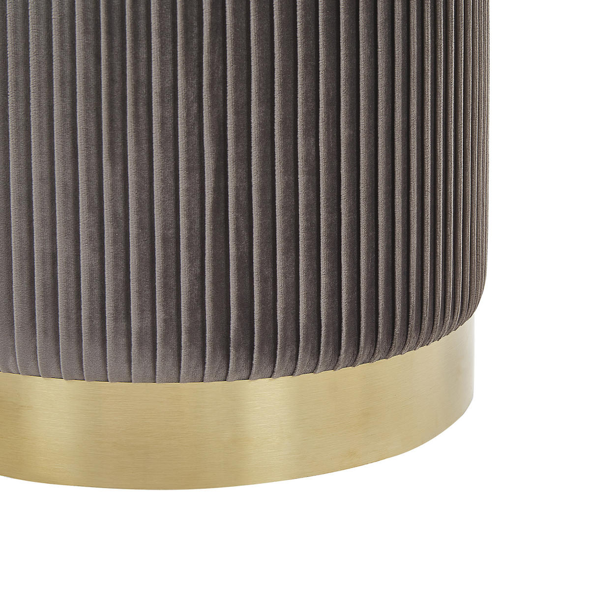 POUF Miramar 35-31/35-31/44-39 cm - Grau, Textil (35/39/35cm) - Beliani