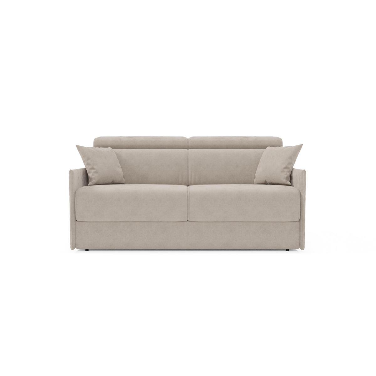 LINEARSOFA Miryam - Graubraun, Metall (189/83/98cm) - Divani.store