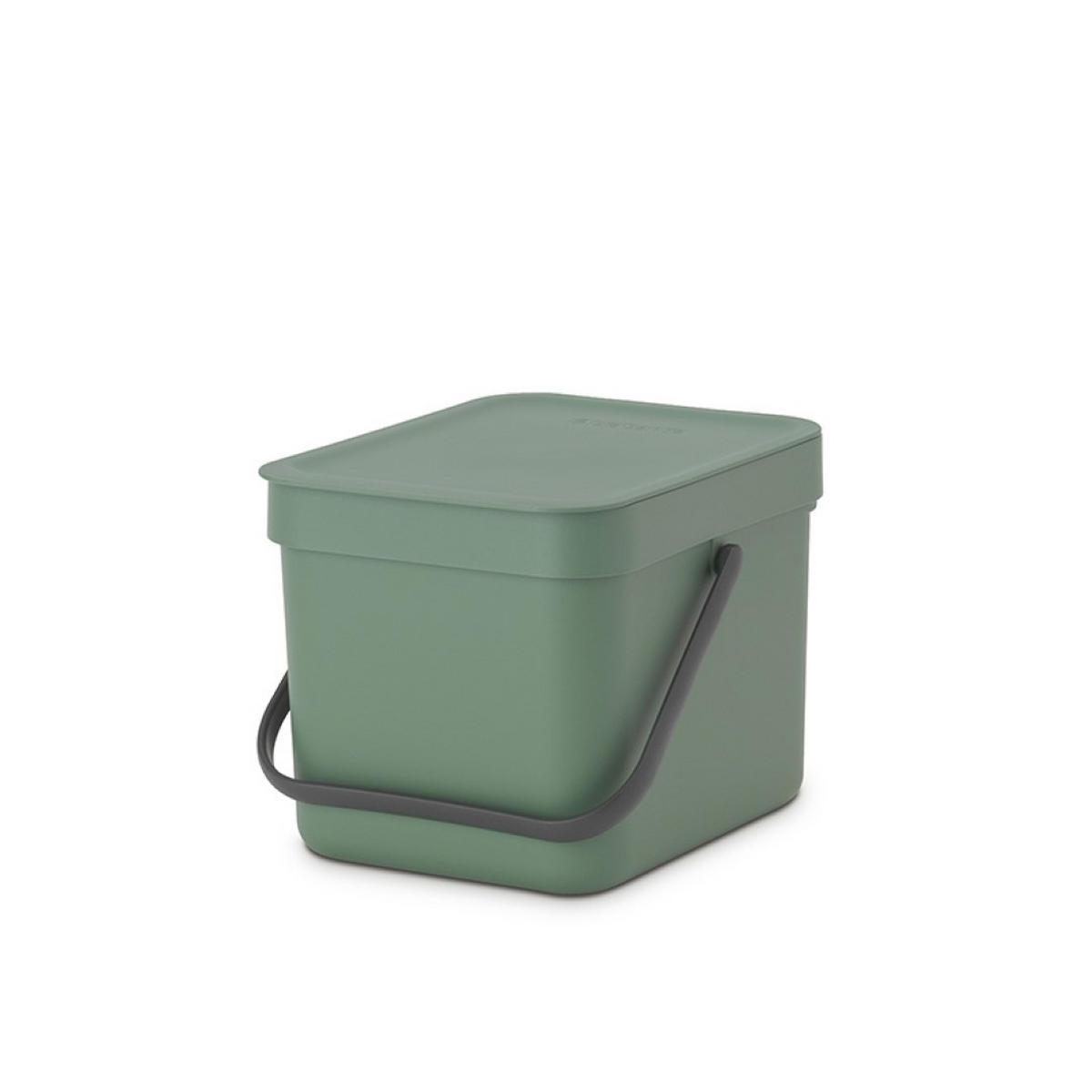 MÜLLEIMER Mit Stay Open Deckel 6 Liter 18 x 20 x 24,5 cm Kunststoff Dunkelgrün - Grün, Kunststoff (20/18.1/24.5cm) - PROREGAL