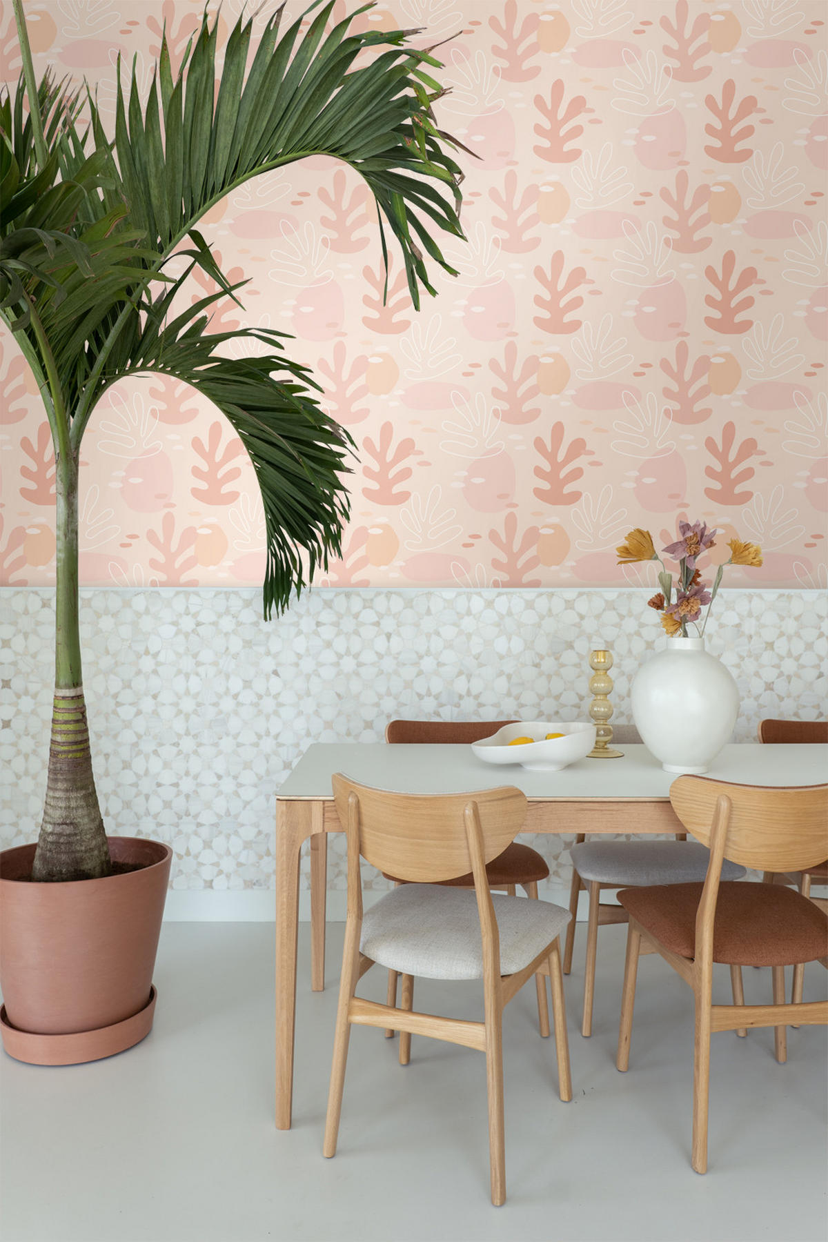 TAPETE Koralle 50 x 900 cm - Pink, Papier (50/0.1cm) - ESTAhome