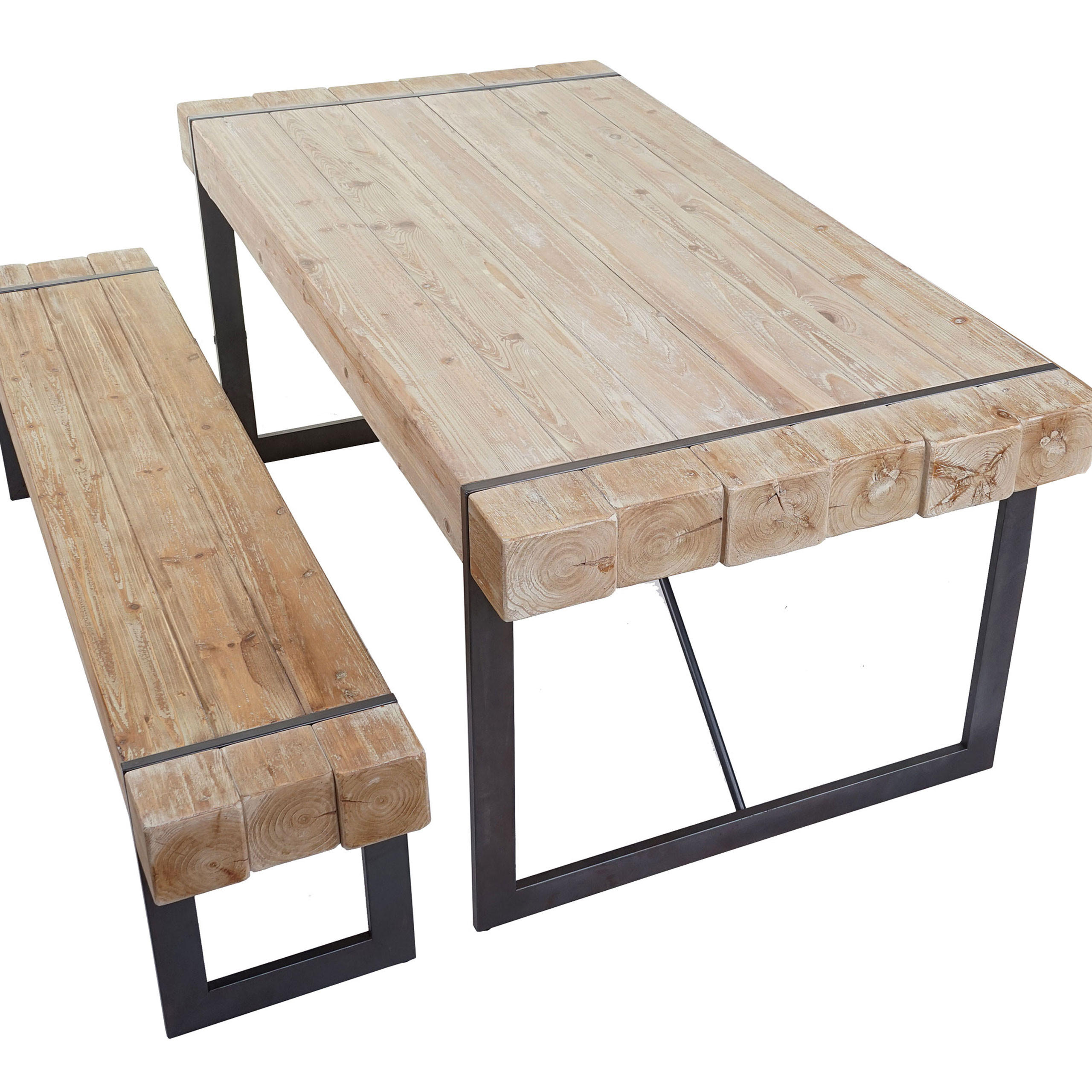 ESSZIMMERGARNITUR Eiche hell 2er-Set - Eiche Artisan, Holz (160/80/90cm) - MCW
