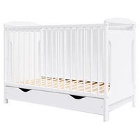BABYBETT Elinor, Mitwachsendes, mit Schublade Weiß - Weiß, Holz (60/120cm) - Premiers Moments